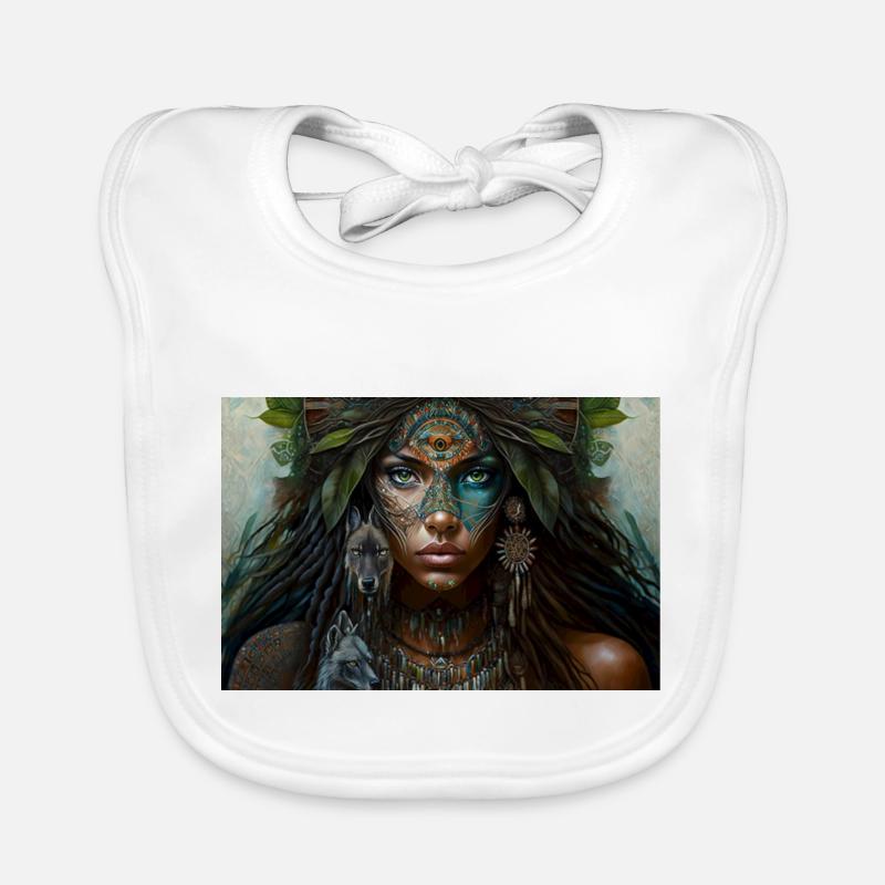 Neo Indian Voodoo Gift Organic Baby Bibs