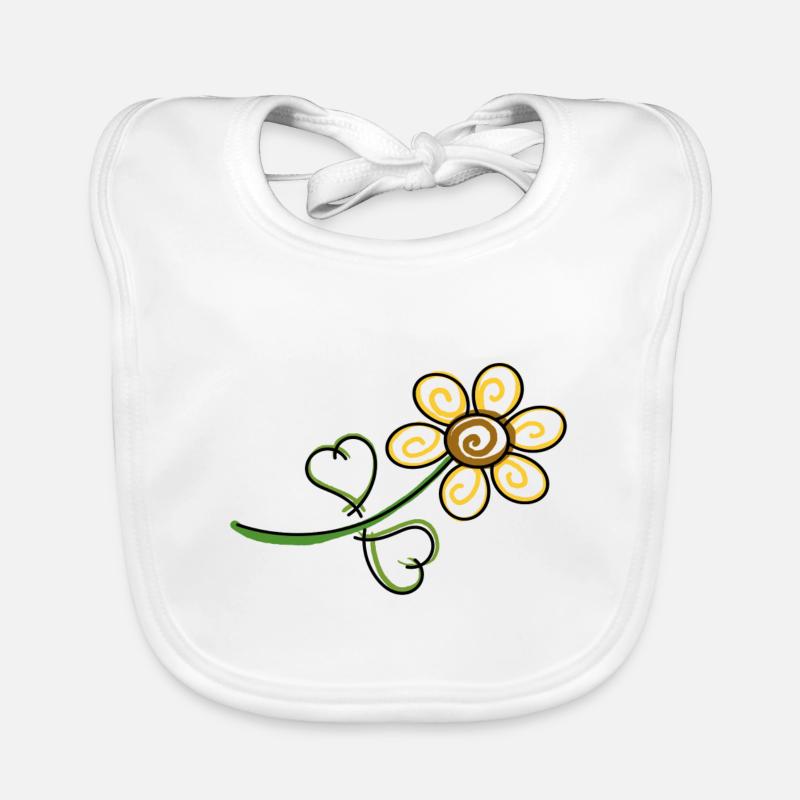 Fleur Bavoir bio Bébé