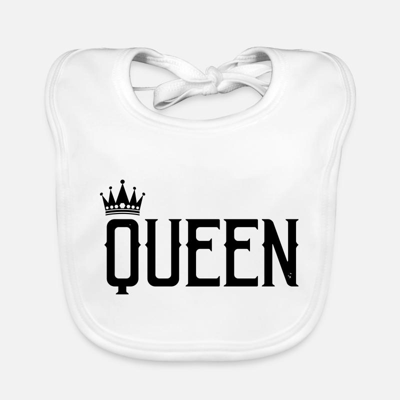 queen - Baby Bio-Lätzchen - Weiß