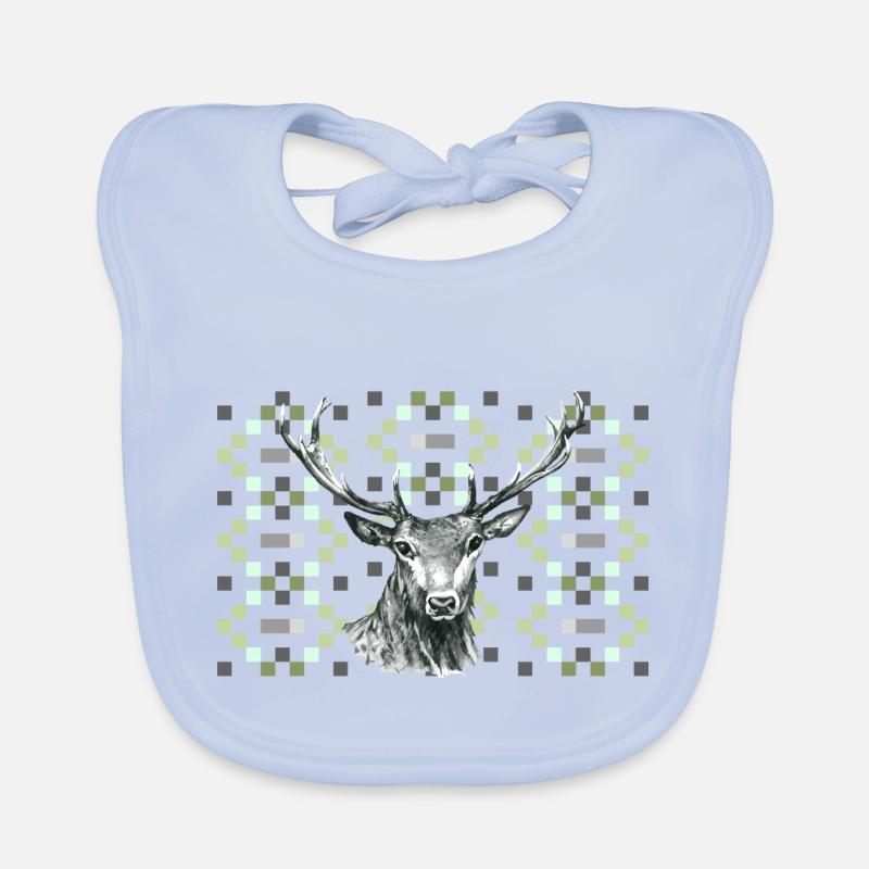Cerf Bavoir bio Bébé