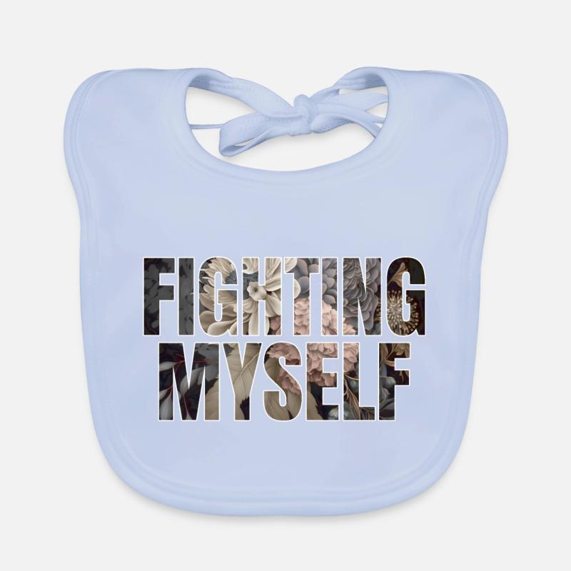 fighting myself Geschenk Baby Bio-Lätzchen