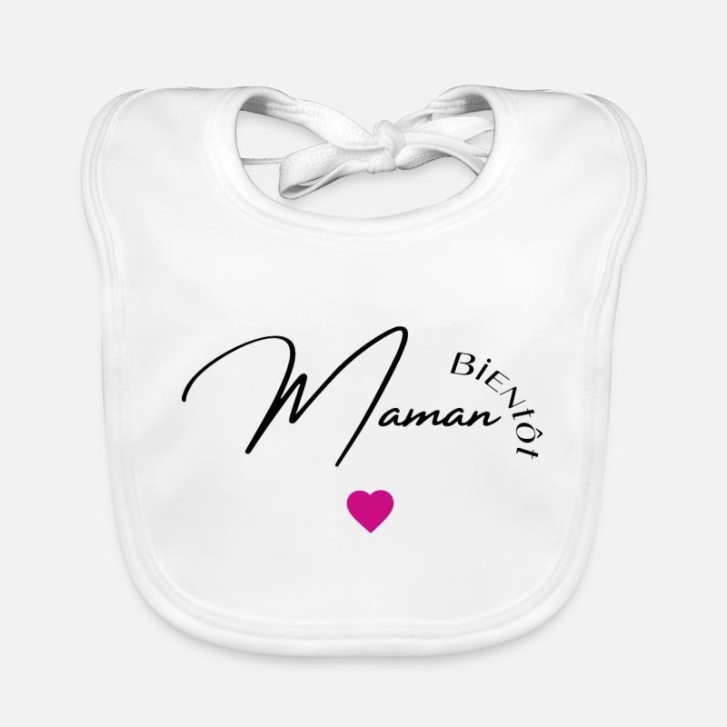 Bientôt maman Bavoir bio Bébé