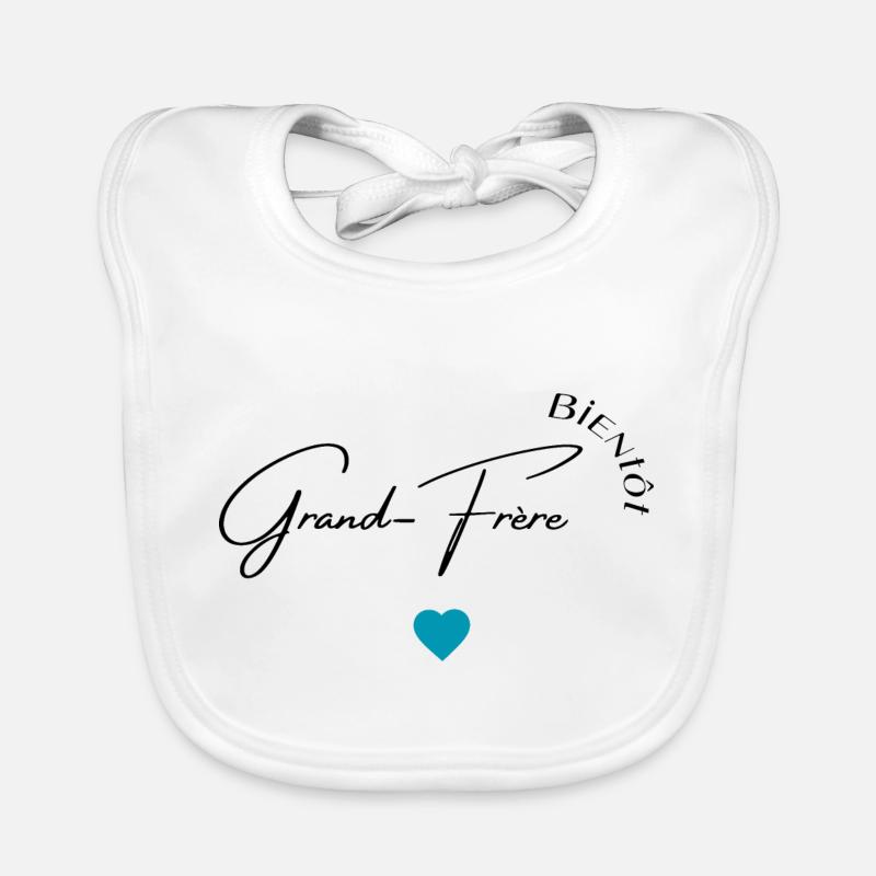 Bientôt grand frère Bavoir bio Bébé