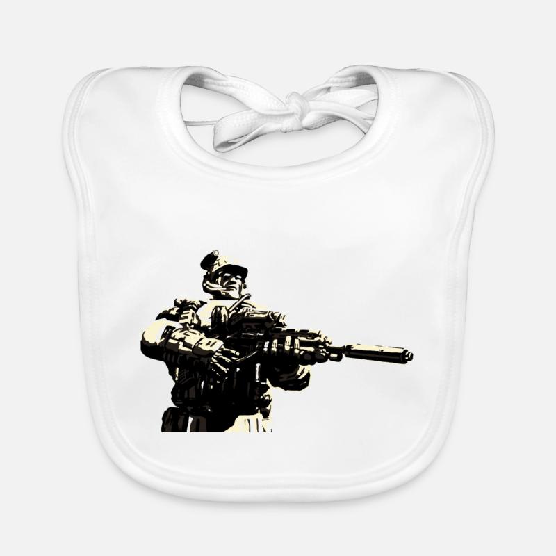 zombie monster wariors soladat horror skull dead Organic Baby Bibs