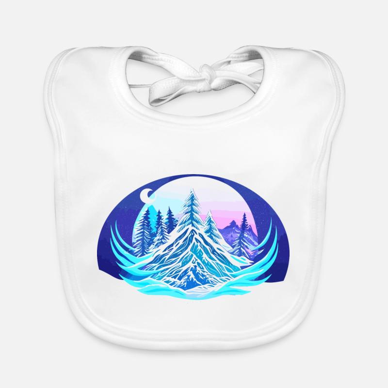 Winternacht Baby Bio-Lätzchen