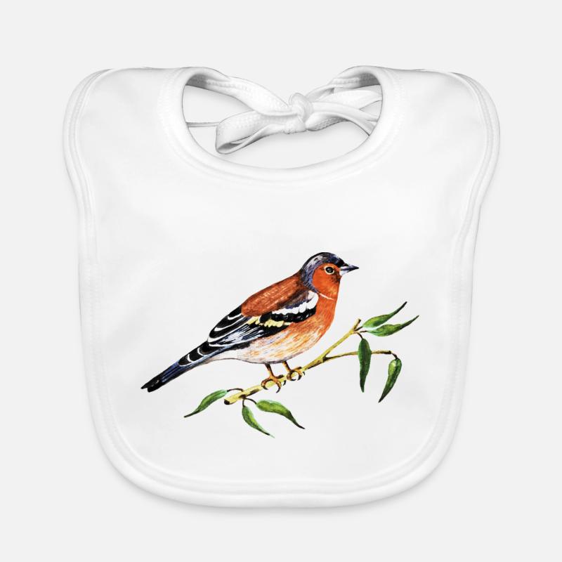 Bunter Vogel Baby Bio-Lätzchen