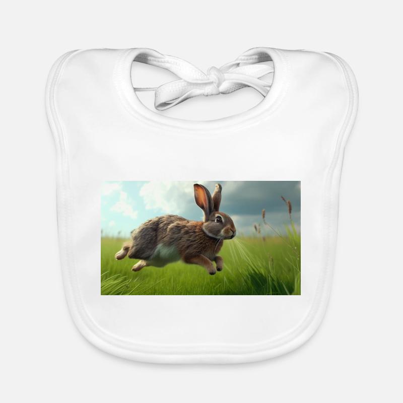 Lapin sauteur Bavoir bio Bébé