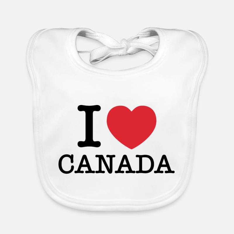 J’aime le Canada | Canada | J’aime le Canada Bavoir bio Bébé
