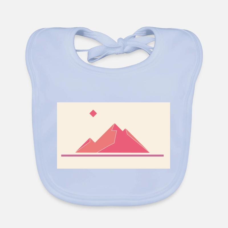 Rote Berge Baby Bio-Lätzchen