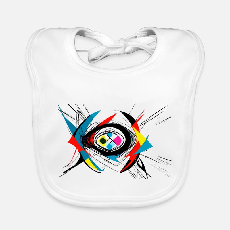 Explosion de couleurs Bavoir bio Bébé