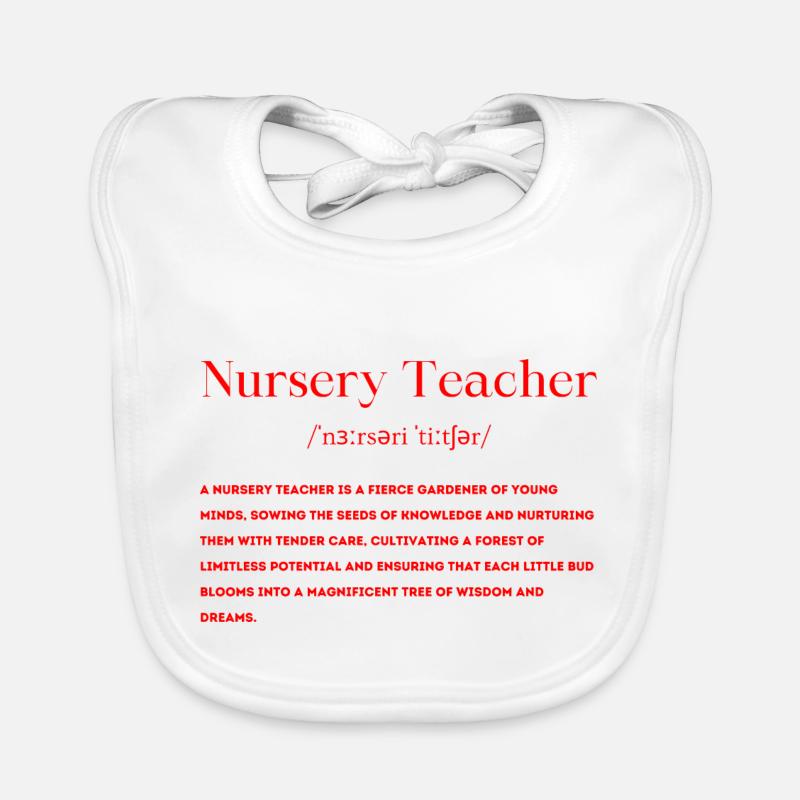 Kindergarten teacher Educator Definition Organic Baby Bibs