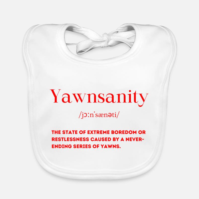 Boredom Definition Organic Baby Bibs