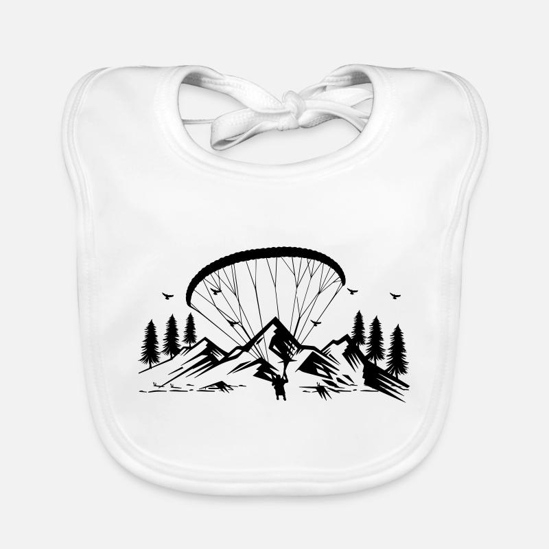 Weightless passion: pleasurable paragliding Organic Baby Bibs