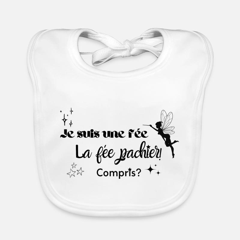 Je suis une fée la fée pachier compris Bavoir bio Bébé
