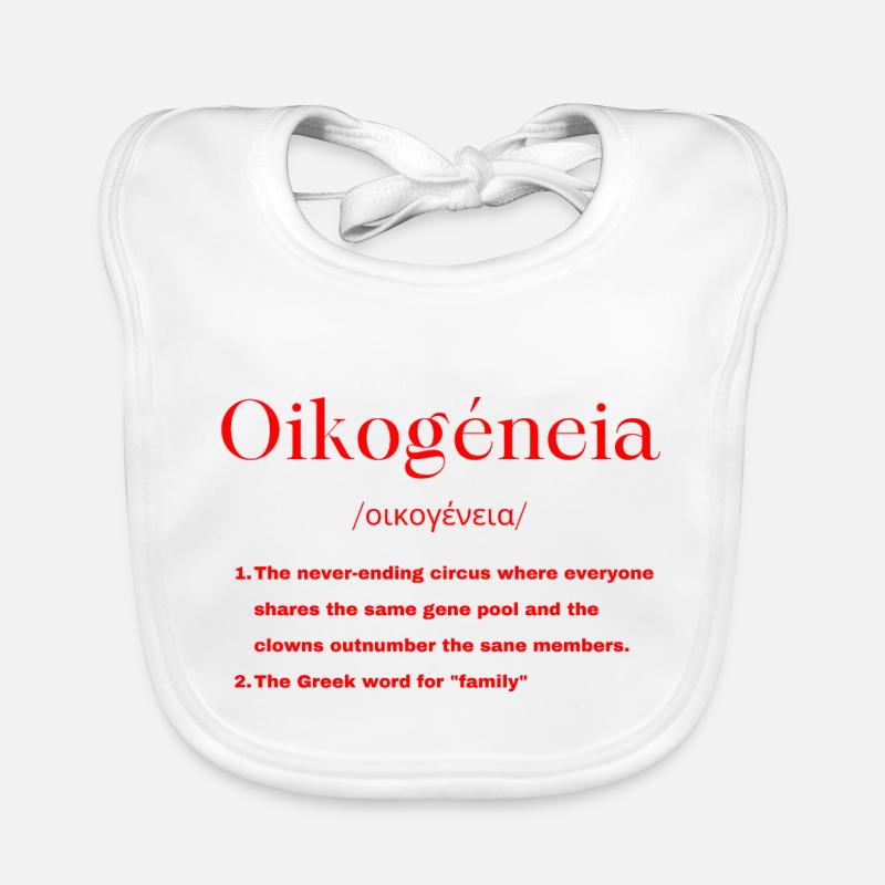 Définition grecque Bavoir bio Bébé