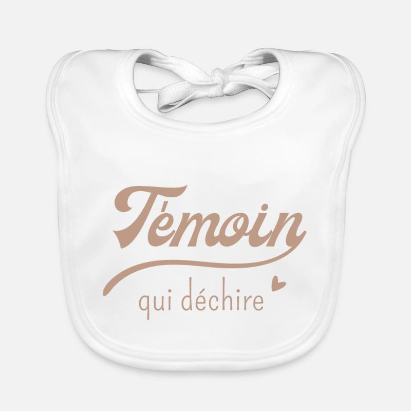 Témoin qui déchire Bavoir bio Bébé