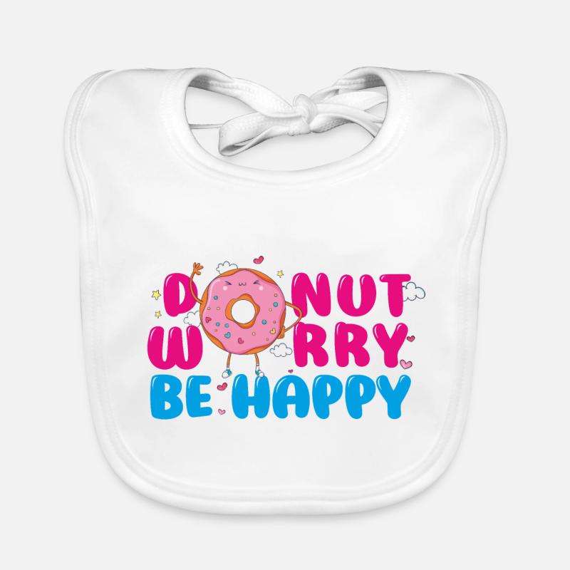 DONUT WORRY Organic Baby Bibs