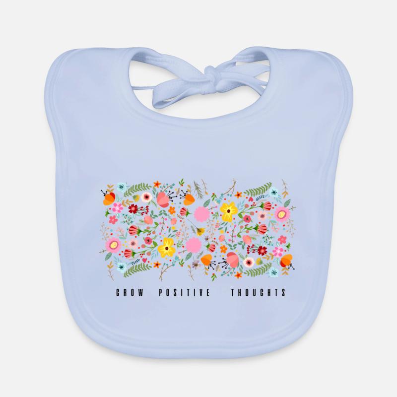 Grow positive thoughts Organic Baby Bibs