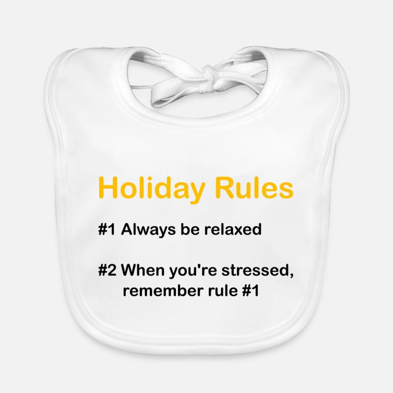 Holiday Rules Baby Bio-Lätzchen