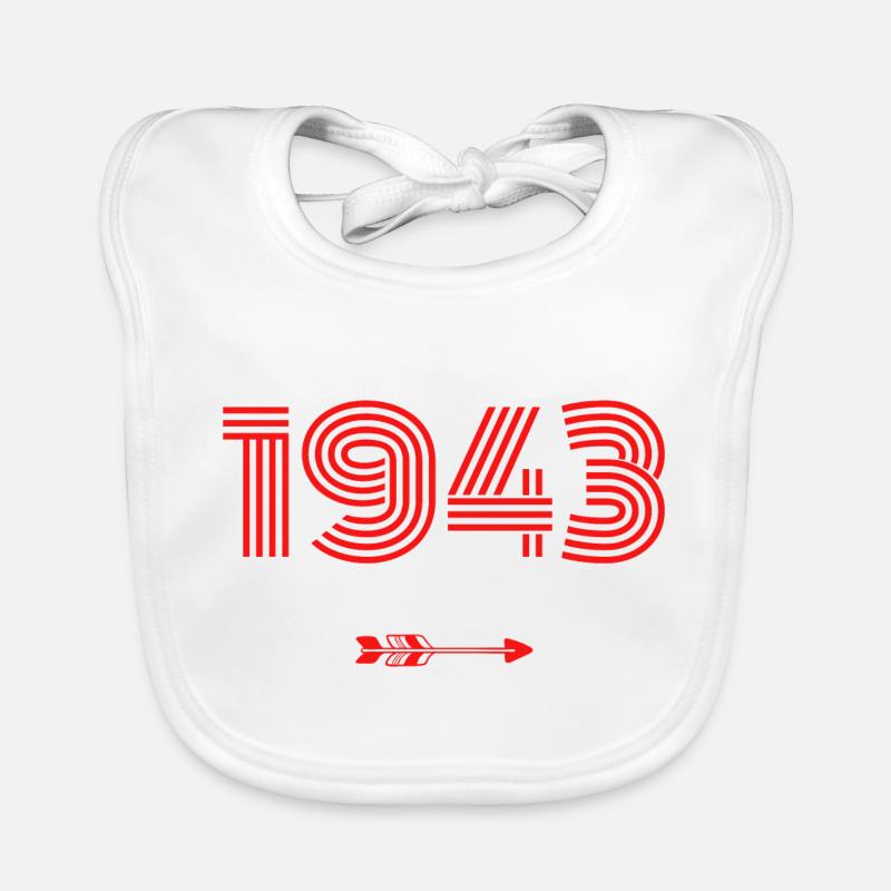 Né en 1943 Bavoir bio Bébé