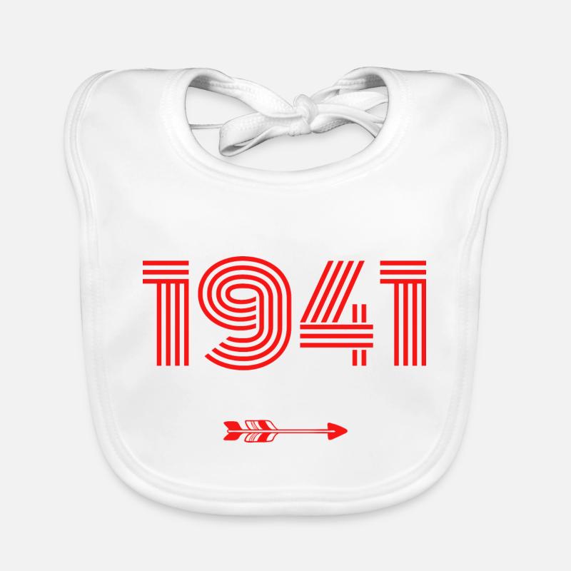 Born in 1941 Organic Baby Bibs