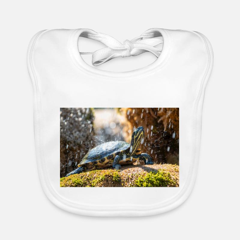 Gelbbauch-Slider Trachemys scripta scripta Baby Bio-Lätzchen