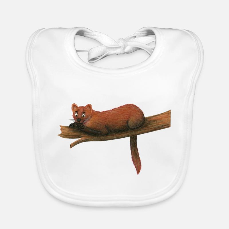 Pine marten Organic Baby Bibs