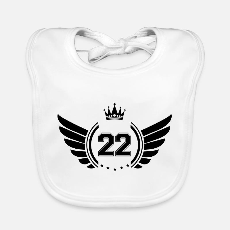 Armoiries 22 - Bavoir bio Bébé - blanc