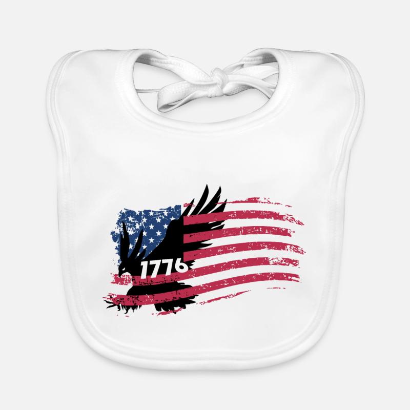 America 1776, Liberty, Justice and Unity, Organic Baby Bibs