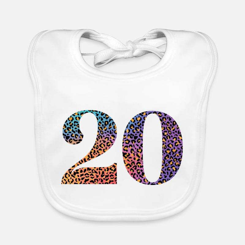 20e anniversaire léopard Bavoir bio Bébé