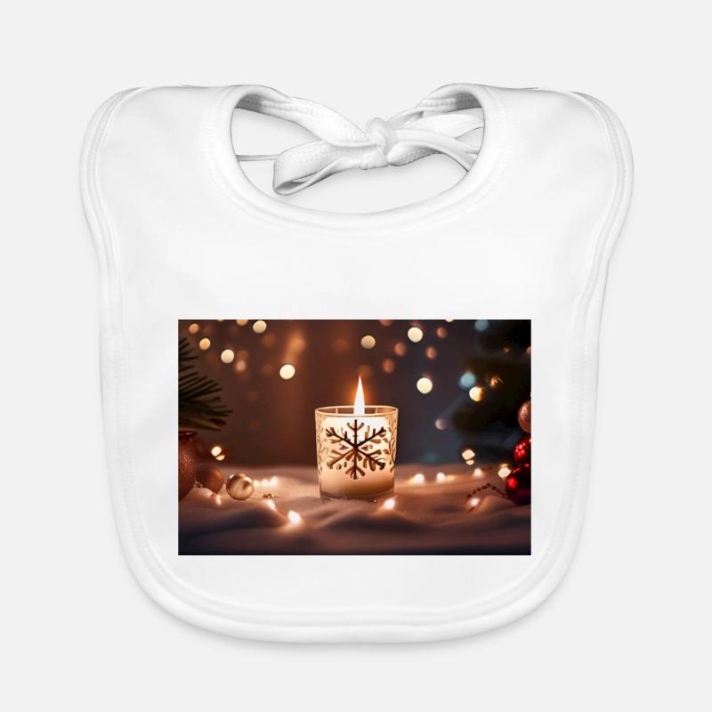 Bougie de Noël Bavoir bio Bébé