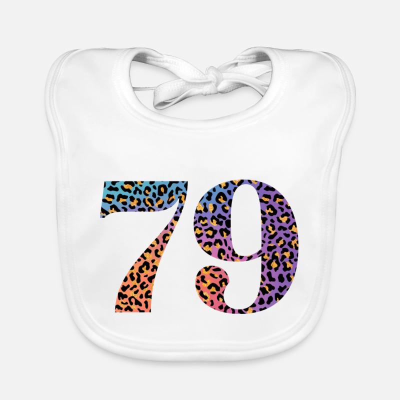 79. Geburtstag Leopard Baby Bio-Lätzchen