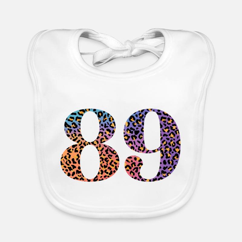 89. Geburtstag Leopard Baby Bio-Lätzchen