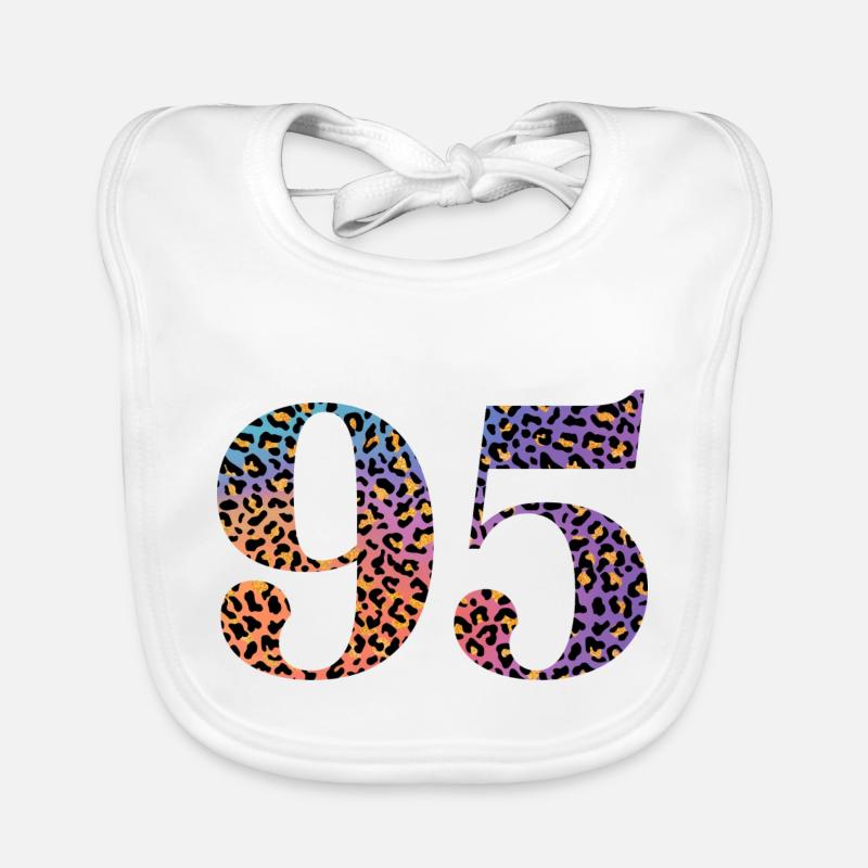 95. Geburtstag Leopard Baby Bio-Lätzchen