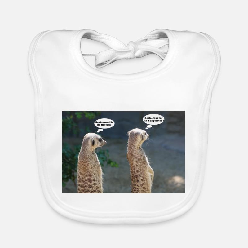 Erdmännchen Baby Bio-Lätzchen