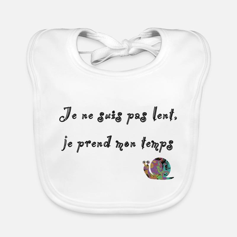 escargot Bavoir bio Bébé