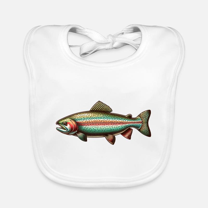 Regenbogenforelle Baby Bio-Lätzchen