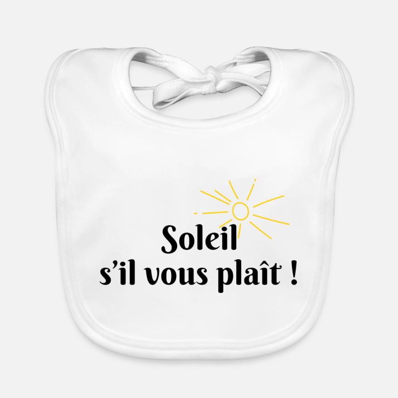 Soleil s’il vous plaît Bavoir bio Bébé