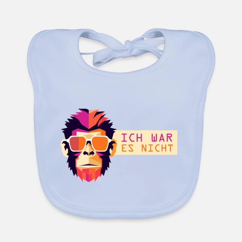 Ich war es nicht Affe Baby Bio-Lätzchen