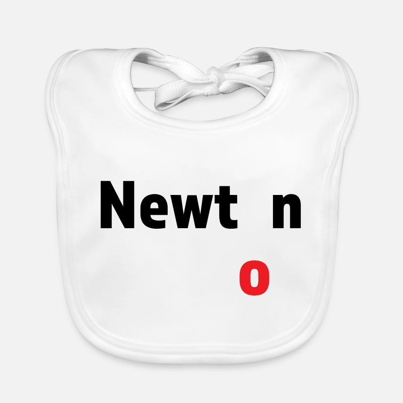 Newton - Sciences - Bavoir bio Bébé - blanc