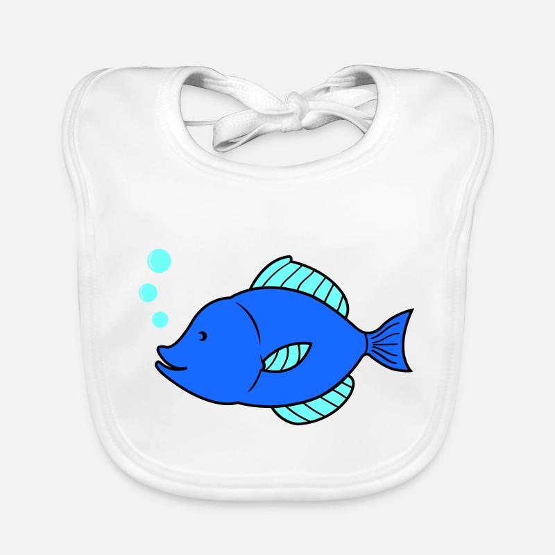 Fish Comic Organic Baby Bibs