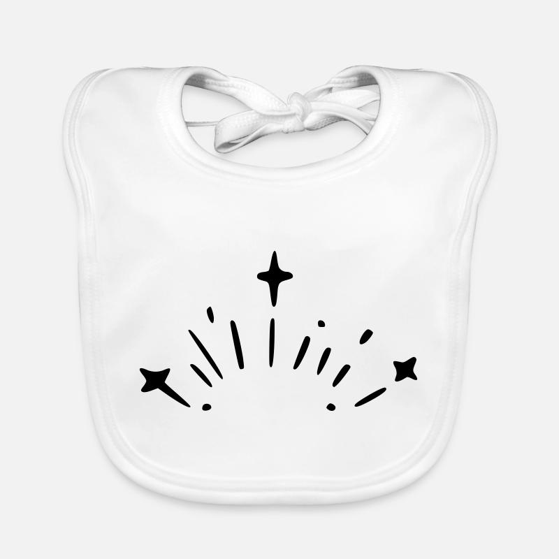 Explosion d’étoiles Bavoir bio Bébé