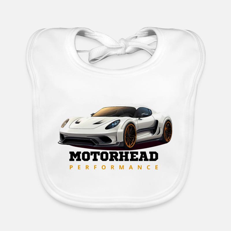 Motor head Organic Baby Bibs