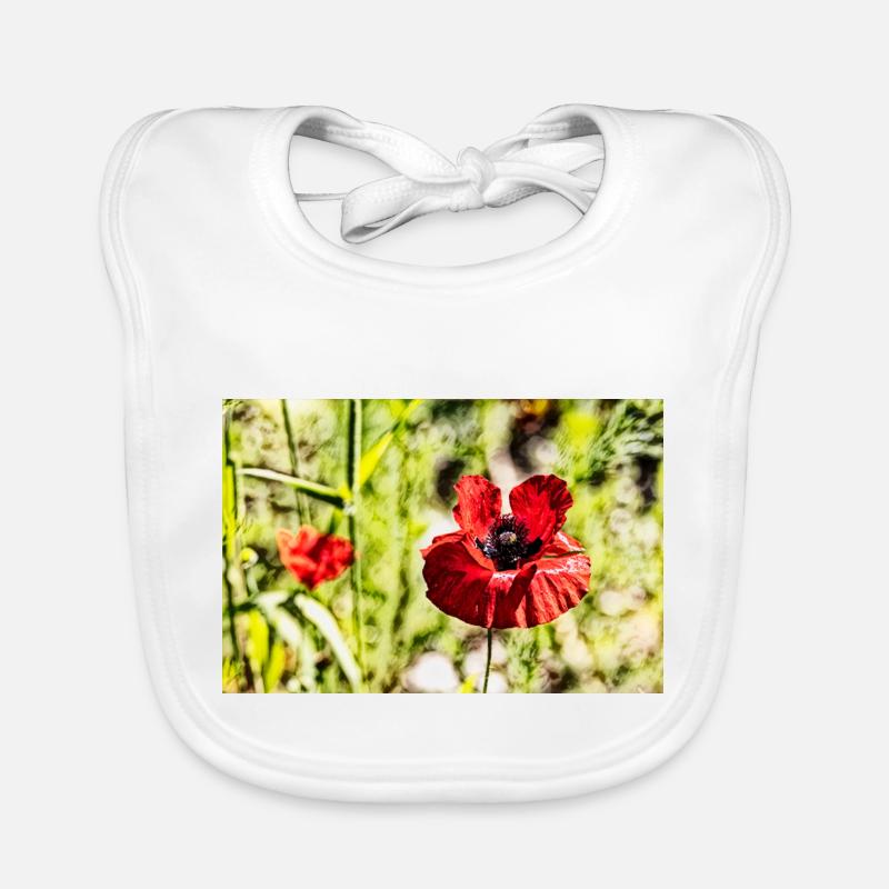 Coquelicots Bavoir bio Bébé
