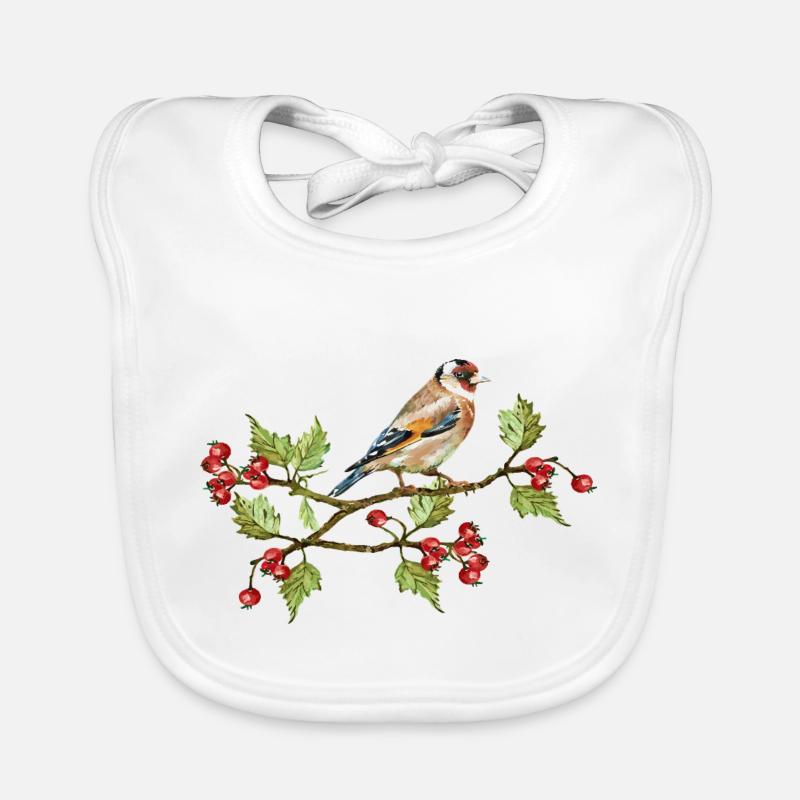 Bunter Vogel Baby Bio-Lätzchen