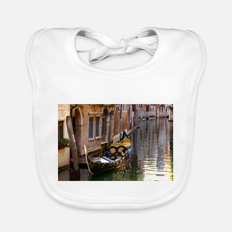 Gondola in Venice Organic Baby Bibs