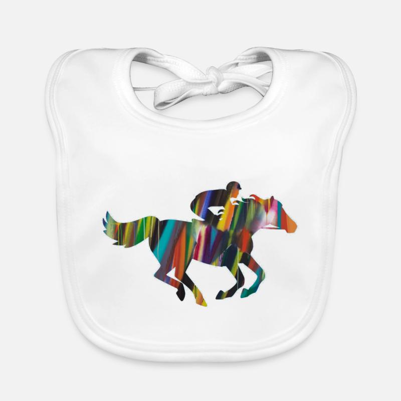 équitation,équitation,course,équitation,équitation Bavoir bio Bébé