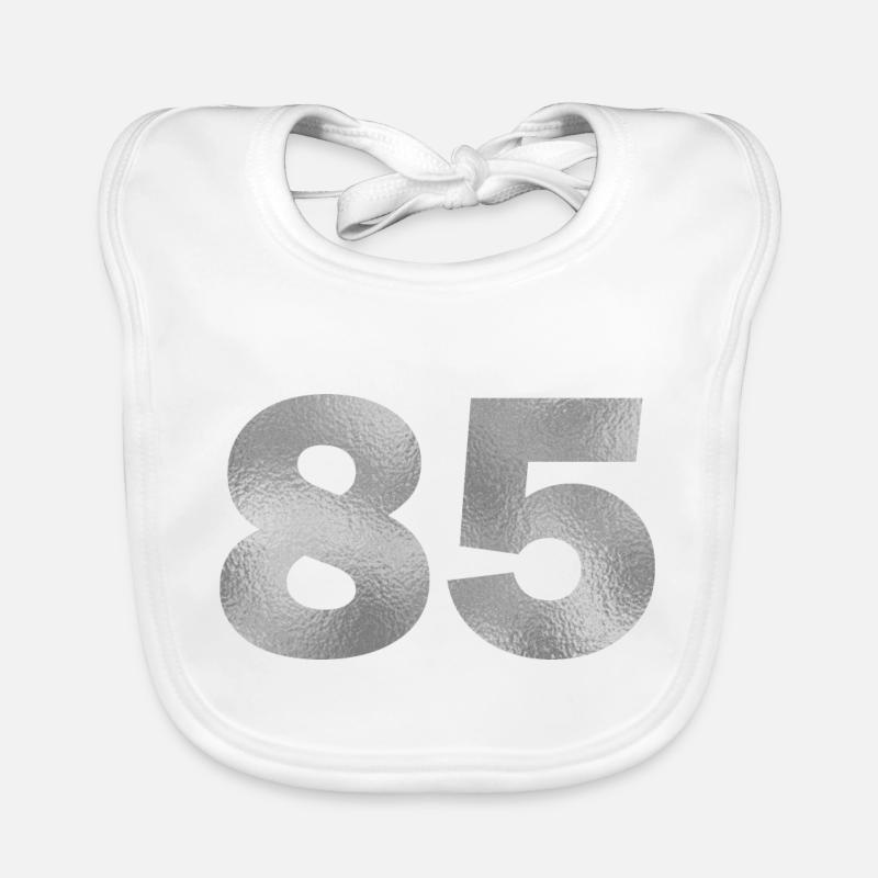 Birthday 85 years Organic Baby Bibs