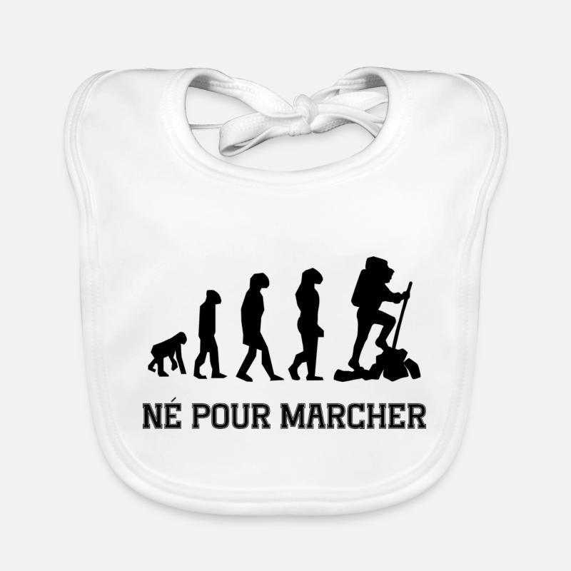 né pour marcher Bavoir bio Bébé