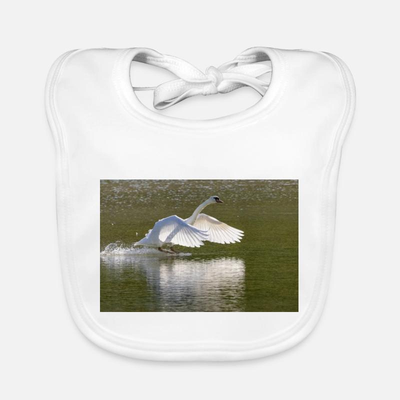 Swan landing Organic Baby Bibs